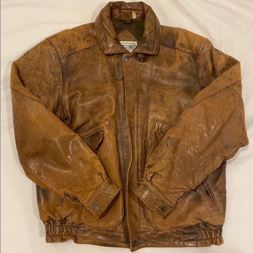 Vintage American Eagle Outfitters Leather Jacket